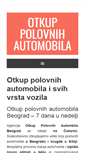 Mobile Screenshot of otkuppolovnihautomobila.com